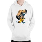 Fashion, accesorii si bijuterii - Copii - Imbracaminte copii - Pulovere si hanorace copii - Hanorac Copii Wolverine Fight Monkey Monster Protect Humans, alb, marime L Copii - Infinity.ro