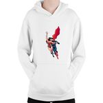 Fashion, accesorii si bijuterii - Copii - Imbracaminte copii - Pulovere si hanorace copii - Hanorac Copii Wonder Woman Superman Lovers Couple Romance, alb, marime L Copii - Infinity.ro