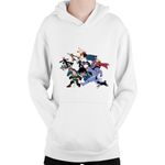 Fashion, accesorii si bijuterii - Copii - Imbracaminte copii - Pulovere si hanorace copii - Hanorac Copii World Trigger Minna-san Protect Earth Super Powers, alb, marime L Copii - Infinity.ro
