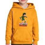 Fashion, accesorii si bijuterii - Copii - Imbracaminte copii - Pulovere si hanorace copii - Hanorac copii Yoshihiro Togashi Hunter x Hunter Gon Freecss, negru, marime L Copii - Infinity.ro