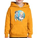 Fashion, accesorii si bijuterii - Copii - Imbracaminte copii - Pulovere si hanorace copii - Hanorac copii Your Lie in April Kaori Kousei Fan Art, negru, marime L Copii - Infinity.ro
