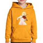 Fashion, accesorii si bijuterii - Copii - Imbracaminte copii - Pulovere si hanorace copii - Hanorac copii Your Lie in April Kaori Vioara Iubire Anime, negru, marime L Copii - Infinity.ro