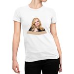 Fashion, accesorii si bijuterii - Femei - Imbracaminte femei - Tricouri si topuri femei - Tricou Femei Adele Power Beautiful Voice Oscar Win Credits, alb,  marime 2XL - Infinity.ro