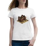 Fashion, accesorii si bijuterii - Femei - Imbracaminte femei - Tricouri si topuri femei - Tricou femei Age of Empires Anglia Conac Castel Industrial Revolution, alb, marime 2XL - Infinity.ro