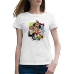Fashion, accesorii si bijuterii - Femei - Imbracaminte femei - Tricouri si topuri femei - Tricou femei All Crew Gang One Piece Echipaj Pirati, alb, marime 2XL - Infinity.ro