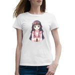 Fashion, accesorii si bijuterii - Femei - Imbracaminte femei - Tricouri si topuri femei - Tricou femei Alluka Zoldyck Hunter x Hunter Manga, alb, marime 2XL - Infinity.ro