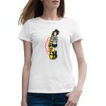 Fashion, accesorii si bijuterii - Femei - Imbracaminte femei - Tricouri si topuri femei - Tricou femei Anime Girl Momo Yaoyorozu Hero Academia, alb, marime 2XL - Infinity.ro