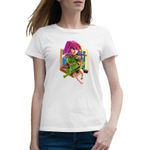 Fashion, accesorii si bijuterii - Femei - Imbracaminte femei - Tricouri si topuri femei - Tricou femei Archer Clash Royale Minecraft GTA, alb, marime 2XL - Infinity.ro