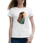 Fashion, accesorii si bijuterii - Femei - Imbracaminte femei - Tricouri si topuri femei - Tricou femei Ariana Grande Bang Cloud Merch, alb, marime 2XL - Infinity.ro