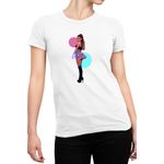 Fashion, accesorii si bijuterii - Femei - Imbracaminte femei - Tricouri si topuri femei - Tricou Femei Ariana Grande Popular Singer Grammy Award Kind, alb,  marime 2XL - Infinity.ro