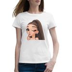 Fashion, accesorii si bijuterii - Femei - Imbracaminte femei - Tricouri si topuri femei - Tricou femei Ariana Grande Save Your Tears Merch, alb, marime 2XL - Infinity.ro