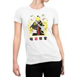 Fashion, accesorii si bijuterii - Femei - Imbracaminte femei - Tricouri si topuri femei - Tricou Femei Assassination Classroom Anime Cosplay Unusual Kanji, alb,  marime 2XL - Infinity.ro