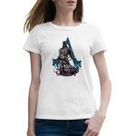 Fashion, accesorii si bijuterii - Femei - Imbracaminte femei - Tricouri si topuri femei - Tricou femei Assassin Creed Unity Gamer Killer, alb, marime 2XL - Infinity.ro