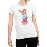 Fashion, accesorii si bijuterii - Femei - Imbracaminte femei - Tricouri si topuri femei - Tricou Femei Assassination Classroom Hayami Rinka Smart Kill, alb,  marime 2XL - Infinity.ro