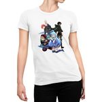 Fashion, accesorii si bijuterii - Femei - Imbracaminte femei - Tricouri si topuri femei - Tricou Femei Assassination Classroom Karma AOT Levi Kimetsu no Yaiba, alb,  marime 2XL - Infinity.ro