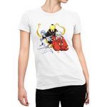 Fashion, accesorii si bijuterii - Femei - Imbracaminte femei - Tricouri si topuri femei - Tricou Femei Assassination Classroom Koro Sensei Neon Anime, alb,  marime 2XL - Infinity.ro