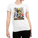 Fashion, accesorii si bijuterii - Femei - Imbracaminte femei - Tricouri si topuri femei - Tricou Femei Assassination Classroom Moon Destroier Matsui Mangaka, alb,  marime 2XL - Infinity.ro