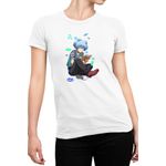 Fashion, accesorii si bijuterii - Femei - Imbracaminte femei - Tricouri si topuri femei - Tricou Femei Assassination Classroom Shiota Nagisa Nerd Rebel, alb,  marime 2XL - Infinity.ro