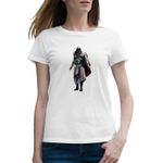 Fashion, accesorii si bijuterii - Femei - Imbracaminte femei - Tricouri si topuri femei - Tricou femei Assassins Creed Rebel Vagabond, alb, marime 2XL - Infinity.ro