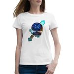 Fashion, accesorii si bijuterii - Femei - Imbracaminte femei - Tricouri si topuri femei - Tricou femei Astro Jack Fortnite Minecraft Diamond, alb, marime 2XL - Infinity.ro