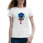 Fashion, accesorii si bijuterii - Femei - Imbracaminte femei - Tricouri si topuri femei - Tricou femei Astro Jack Light Knives Fortnite Epic, alb, marime 2XL - Infinity.ro