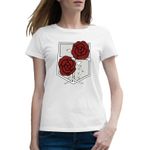Fashion, accesorii si bijuterii - Femei - Imbracaminte femei - Tricouri si topuri femei - Tricou femei Attack on Titan Garrison Crest Anime Manga, alb, marime 2XL - Infinity.ro