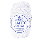 Casa si Gradina - Decoratiuni - DIY - Articole mercerie - Fir textil Happy Cotton DMC, pentru crosetat, tricotat si amigurumi, 20g/43m, 762 - mini ghem - Infinity.ro