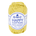 Casa si Gradina - Decoratiuni - DIY - Articole mercerie - Fir textil Happy Cotton DMC, pentru crosetat, tricotat si amigurumi, 20g/43m, 771 - mini ghem - Infinity.ro