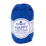 Casa si Gradina - Decoratiuni - DIY - Articole mercerie - Fir textil Happy Cotton DMC, pentru crosetat, tricotat si amigurumi, 20g/43m, 798 - mini ghem - Infinity.ro