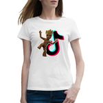 Fashion, accesorii si bijuterii - Femei - Imbracaminte femei - Tricouri si topuri femei - Tricou femei Baby Groot Tiktok Creator Star, alb, marime 2XL - Infinity.ro