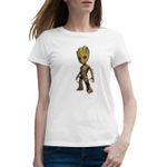 Fashion, accesorii si bijuterii - Femei - Imbracaminte femei - Tricouri si topuri femei - Tricou femei Baby Groot Ziua Indragostitilor Iubit Iubita, alb, marime 2XL - Infinity.ro