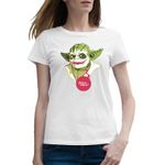 Fashion, accesorii si bijuterii - Femei - Imbracaminte femei - Tricouri si topuri femei - Tricou femei Baby Yoda Joker, alb, marime 2XL - Infinity.ro