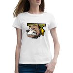 Fashion, accesorii si bijuterii - Femei - Imbracaminte femei - Tricouri si topuri femei - Tricou femei Badass Chop Dog GTA 5, alb, marime 2XL - Infinity.ro