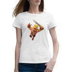 Fashion, accesorii si bijuterii - Femei - Imbracaminte femei - Tricouri si topuri femei - Tricou femei Barbarian Clash Royale Fortnite, alb, marime 2XL - Infinity.ro