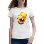 Fashion, accesorii si bijuterii - Femei - Imbracaminte femei - Tricouri si topuri femei - Tricou femei Barbarian Clash Royale of Clans, alb, marime 2XL - Infinity.ro