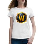 Fashion, accesorii si bijuterii - Femei - Imbracaminte femei - Tricouri si topuri femei - Tricou femei Batle for Azeroth World of Warcraft WoW, alb, marime 2XL - Infinity.ro