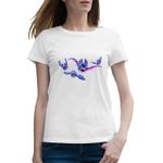 Fashion, accesorii si bijuterii - Femei - Imbracaminte femei - Tricouri si topuri femei - Tricou femei Bats Clash Royale GTA, alb, marime 2XL - Infinity.ro