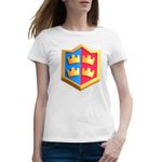 Fashion, accesorii si bijuterii - Femei - Imbracaminte femei - Tricouri si topuri femei - Tricou femei Battle Clash of Clans Royale, alb, marime 2XL - Infinity.ro