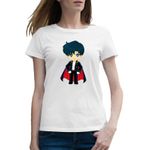 Fashion, accesorii si bijuterii - Femei - Imbracaminte femei - Tricouri si topuri femei - Tricou femei Bebe Tuxedo Sailor Moon Bebelino Chibi, alb, marime 2XL - Infinity.ro