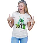 Fashion, accesorii si bijuterii - Femei - Imbracaminte femei - Tricouri si topuri femei - Tricou Femei Ben10 Hulk Yoda Master Chibi Wildmutt, alb,  marime 2XL - Infinity.ro