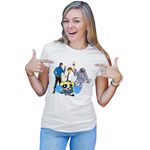 Fashion, accesorii si bijuterii - Femei - Imbracaminte femei - Tricouri si topuri femei - Tricou Femei Ben10 Nasa Astronaut Star Trek Bubble, alb,  marime 2XL - Infinity.ro