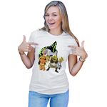 Fashion, accesorii si bijuterii - Femei - Imbracaminte femei - Tricouri si topuri femei - Tricou Femei Ben10 Shrek Cookie Adventure Action Medieval, alb,  marime 2XL - Infinity.ro
