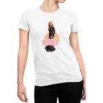 Fashion, accesorii si bijuterii - Femei - Imbracaminte femei - Tricouri si topuri femei - Tricou Femei Beyonce Long Song Music Album Concert World Wide, alb,  marime 2XL - Infinity.ro