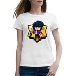 Fashion, accesorii si bijuterii - Femei - Imbracaminte femei - Tricouri si topuri femei - Tricou femei Bibi Brawl Stars, alb, marime 2XL - Infinity.ro