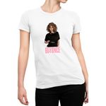 Fashion, accesorii si bijuterii - Femei - Imbracaminte femei - Tricouri si topuri femei - Tricou Femei Beyonce Super Star Celebrity Paparazzi Singer, alb,  marime 2XL - Infinity.ro