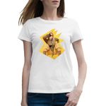 Fashion, accesorii si bijuterii - Femei - Imbracaminte femei - Tricouri si topuri femei - Tricou femei Billie Eilish Fortnite Take The L, alb, marime 2XL - Infinity.ro