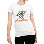 Fashion, accesorii si bijuterii - Femei - Imbracaminte femei - Tricouri si topuri femei - Tricou Femei Claymore Clare Fighting Sword, alb,  marime 2XL - Infinity.ro