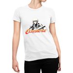 Fashion, accesorii si bijuterii - Femei - Imbracaminte femei - Tricouri si topuri femei - Tricou Femei Claymore Clare Yagi Norihiro Gore Mangaka, alb,  marime 2XL - Infinity.ro