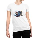 Fashion, accesorii si bijuterii - Femei - Imbracaminte femei - Tricouri si topuri femei - Tricou Femei Claymore Demons Kimetsu No Yaiba Boruto, alb,  marime 2XL - Infinity.ro