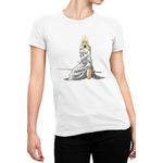 Fashion, accesorii si bijuterii - Femei - Imbracaminte femei - Tricouri si topuri femei - Tricou Femei Claymore Galatea Long Sword Roblox, alb,  marime 2XL - Infinity.ro